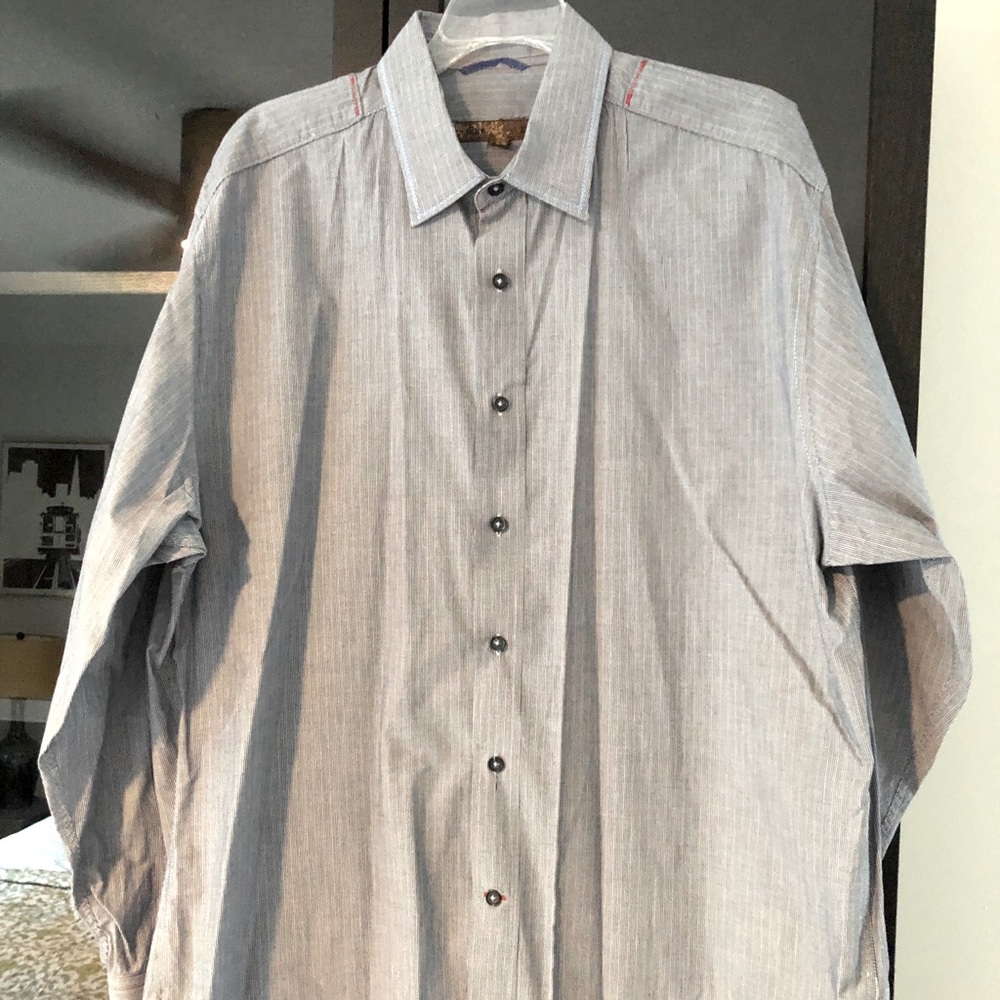 Pronto Uomo Blue button down men’s